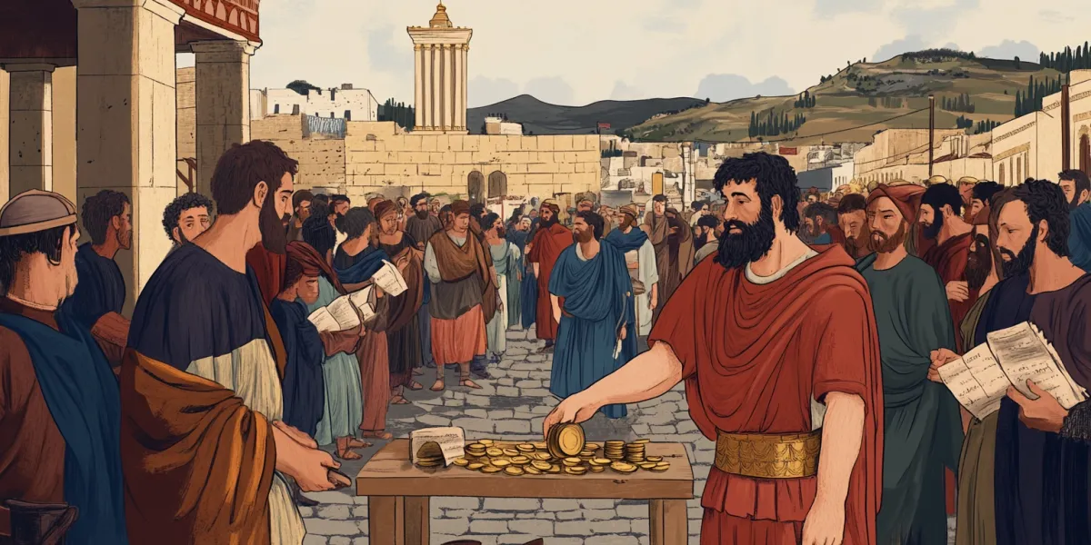 Quais impostos Roma cobrava na Palestina?