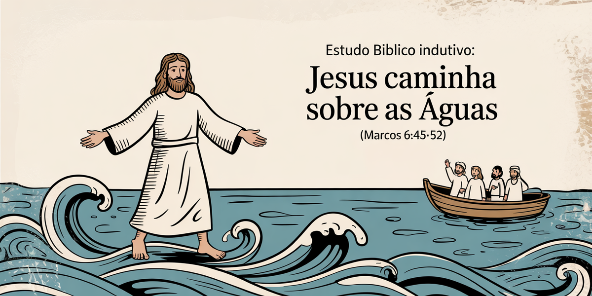 Estudo Bíblico Indutivo: Jesus Caminha Sobre as Águas (Marcos 6:45-52)