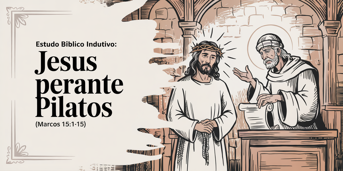 Estudo Bíblico Indutivo: Jesus Perante Pilatos (Marcos 15:1-15)