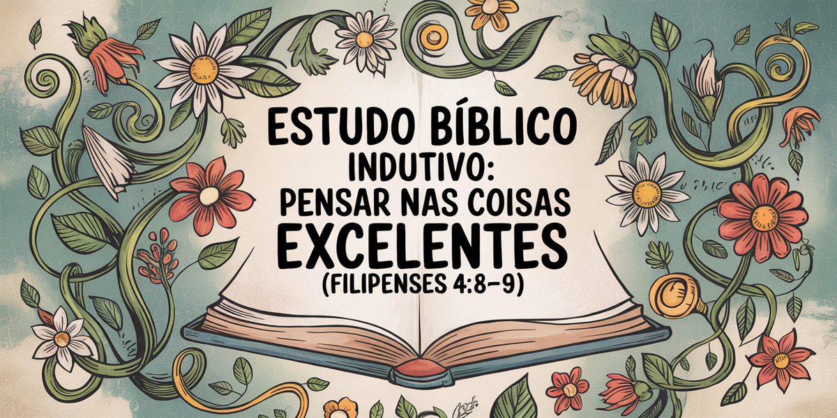 Estudo Bíblico Indutivo: Pensar nas Coisas Excelentes (Filipenses 4:8-9)