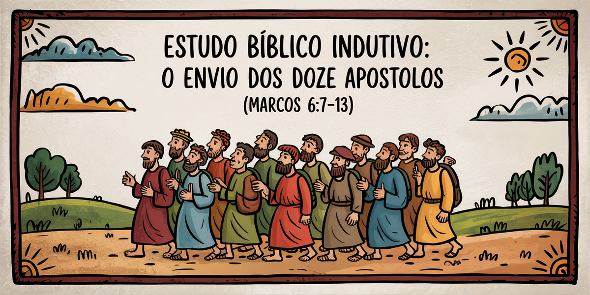 Estudo Bíblico Indutivo: O Envio dos Doze Apóstolos (Marcos 6:7-13)