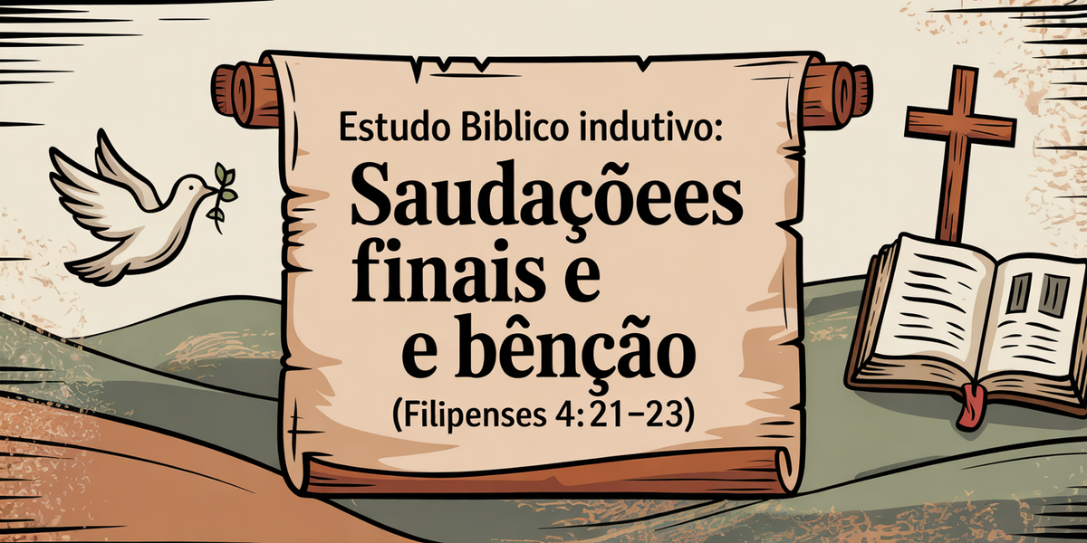 Estudo Bíblico Indutivo: Saudações Finais e Bênção (Filipenses 4:21-23)