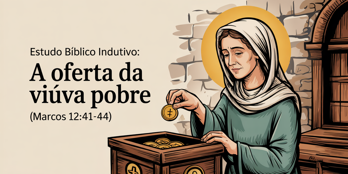 Estudo Bíblico Indutivo: A Oferta da Viúva Pobre (Marcos 12:41-44)