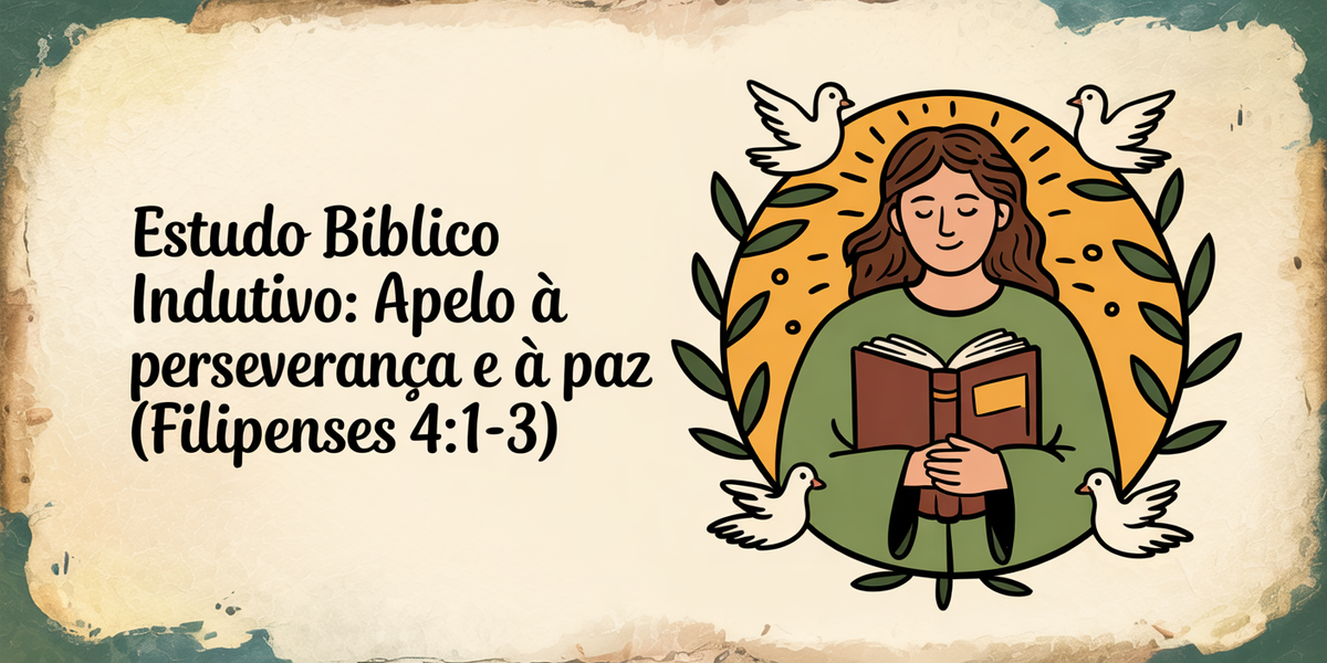 Estudo Bíblico Indutivo: Apelo à Perseverança e à Paz (Filipenses 4:1-3)