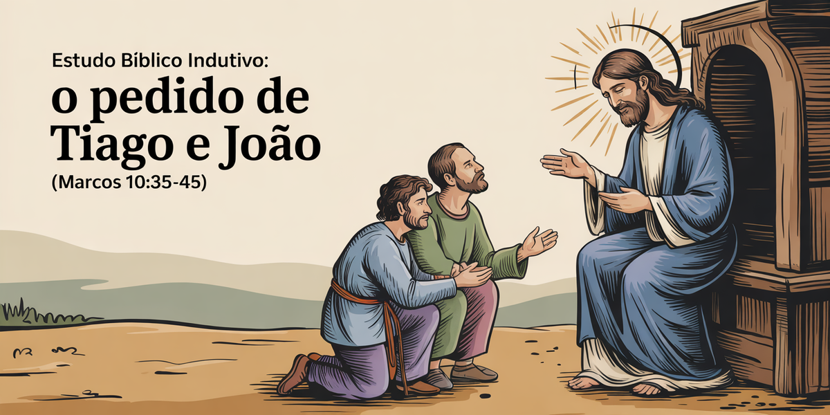 Estudo Bíblico Indutivo: O Pedido de Tiago e João (Marcos 10:35-45)