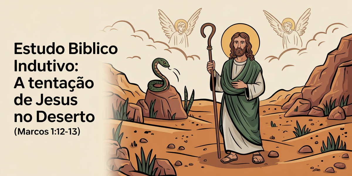 Estudo Bíblico Indutivo: A Tentação de Jesus no Deserto (Marcos 1:12-13)