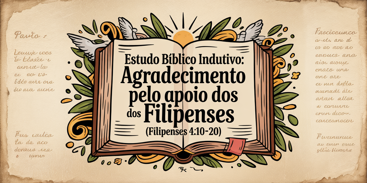 Estudo Bíblico Indutivo: Agradecimento pelo Apoio dos Filipenses (Filipenses 4:10-20)