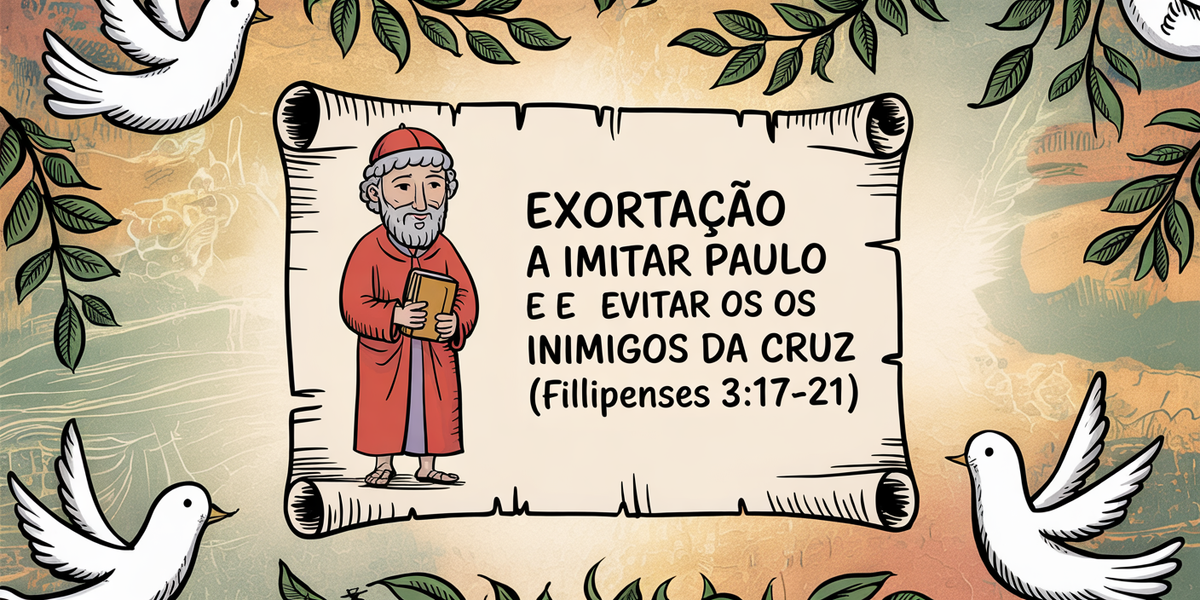 Estudo Bíblico Indutivo: Exortação a Imitar Paulo e Evitar os Inimigos da Cruz (Filipenses 3:17-21)