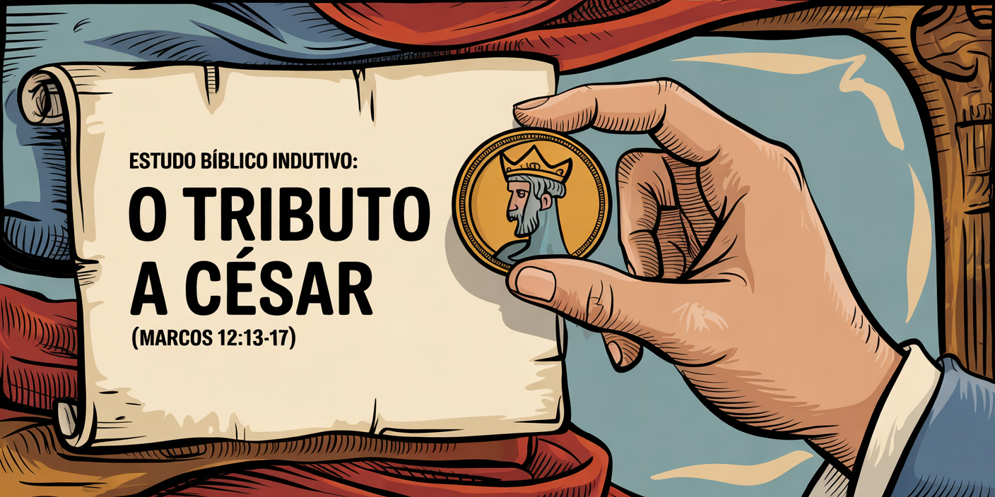 Estudo Bíblico Indutivo: O Tributo a César (Marcos 12:13-17)