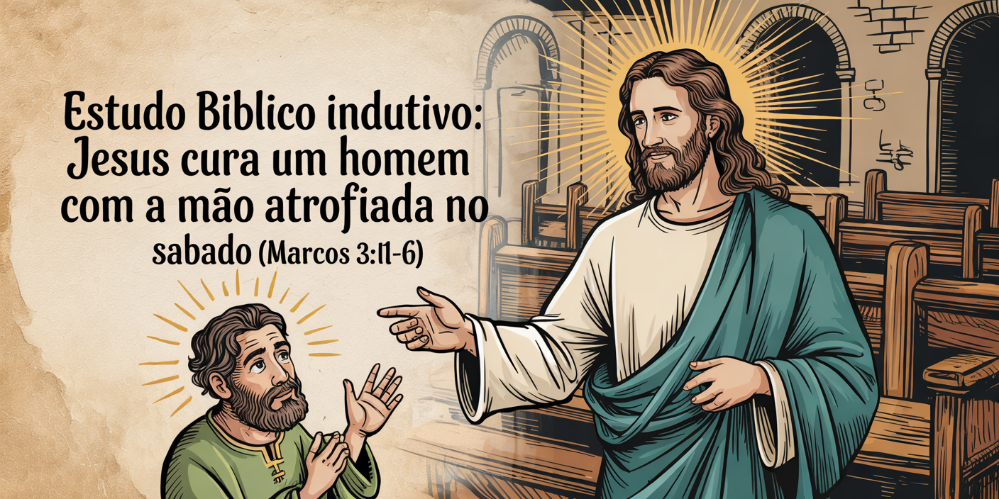 Estudo Bíblico Indutivo: Jesus Cura um Homem com a Mão Atrofiada no Sábado (Marcos 3:1-6)