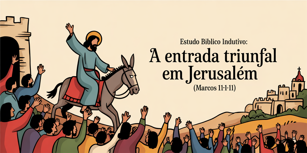 Estudo Bíblico Indutivo: A Entrada Triunfal em Jerusalém (Marcos 11:1-11)