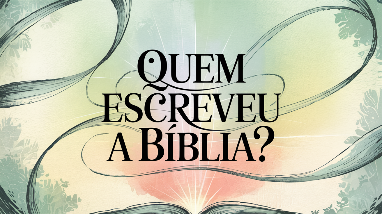 Quem escreveu a Bíblia?