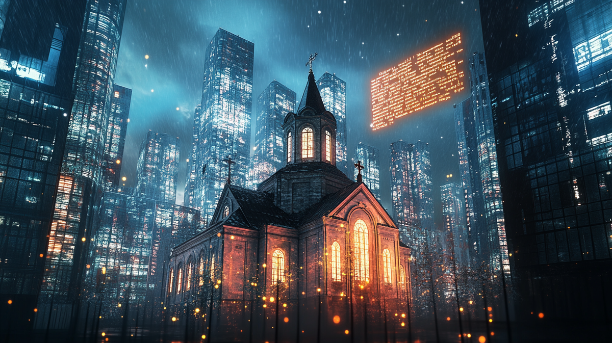 An orthodox church surrounded by modern buildings an 88d2f485 e9d2 4f49 a9ba 8f9b2902dc9d 3