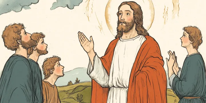 20250320 a renaissance style painting of jesus standing in u2 (1)