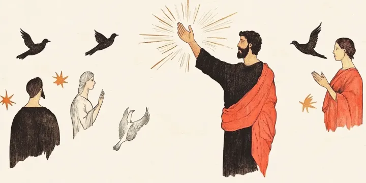 20250321 a figure in historical clothing raising a hand in u0