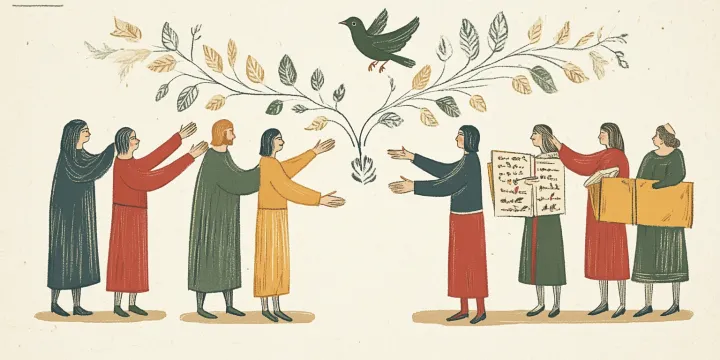 20250321 two distinct groups of people extending hands towa u1