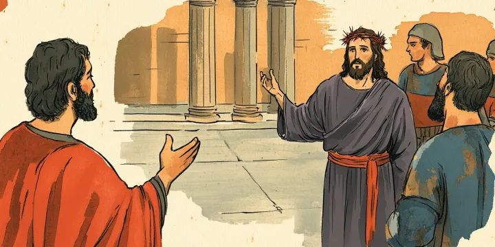 20250328 minimalist biblical illustration of jesus standing u0