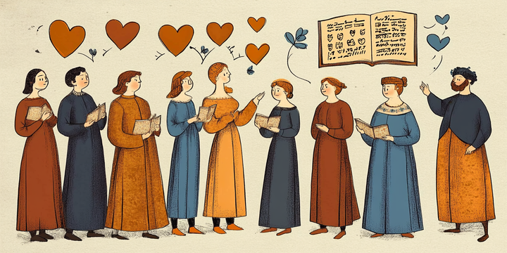 Diegon83 a group of people in historical clothing listening a ec21acd3 c59e 480f 87d6 afd41a2ccc38 1