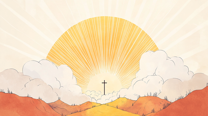 Diegon83 a serene and symbolic depiction of radiant heavenly 5e574cf6 5f60 4220 96a3 a0e710413b2f 1