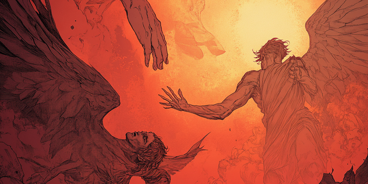 Diegon83 comic panel a panel showing lucifer falling from hea 22c1179f 7c6c 4483 a41e 0518f2709beb 3