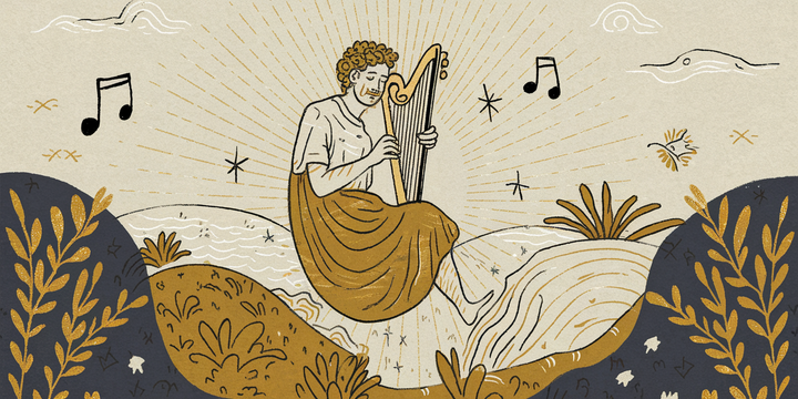 Hand drawn illustration with a warm text goiylkbtfqauo ahejtnq ukzzlq6stxyfd4kctykqna