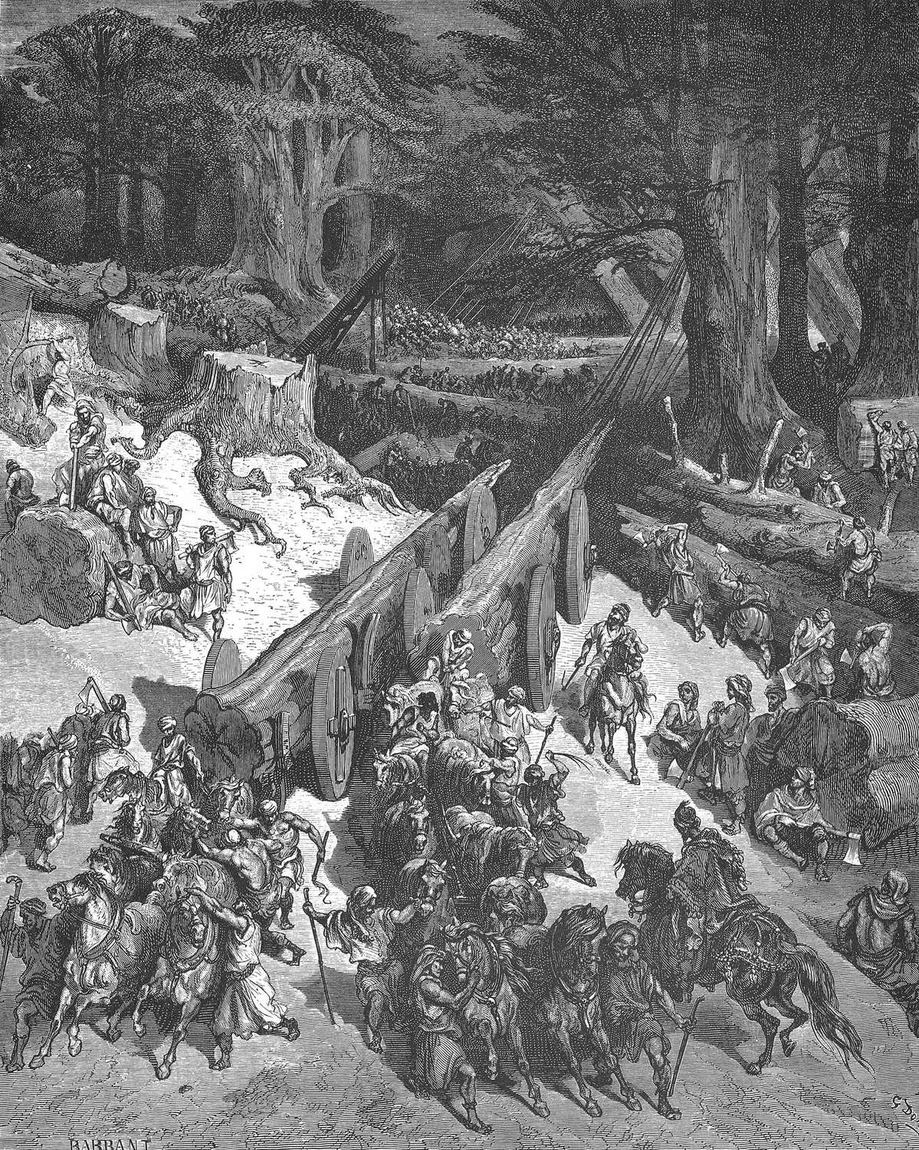 Gustave Doré, Os cedros são cortados para o templo