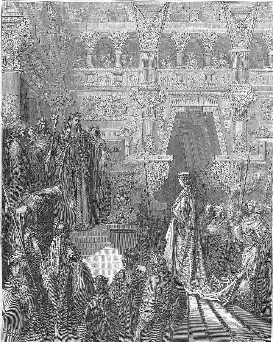 Gustave Doré, Salomão recebe a rainha de Sabá