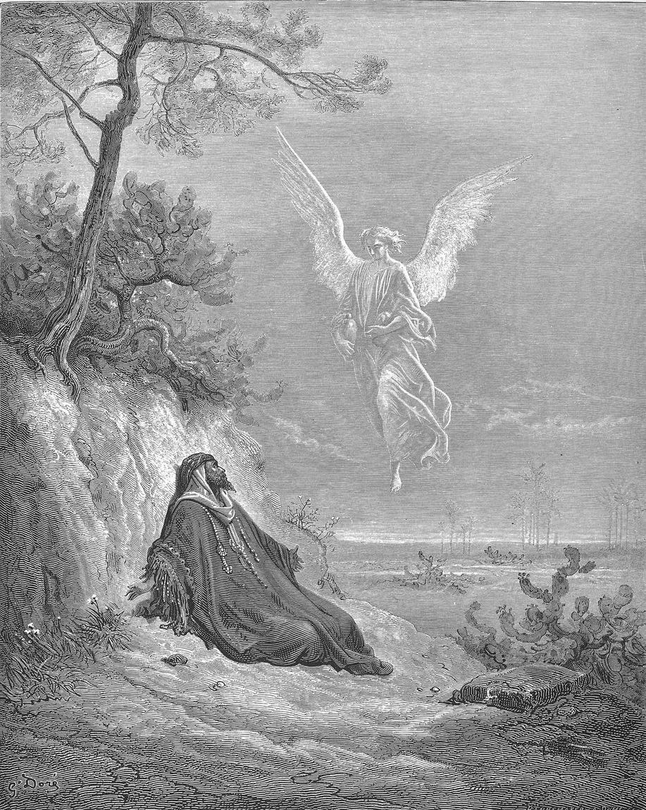 Gustave Doré, Elias é alimentado por um anjo