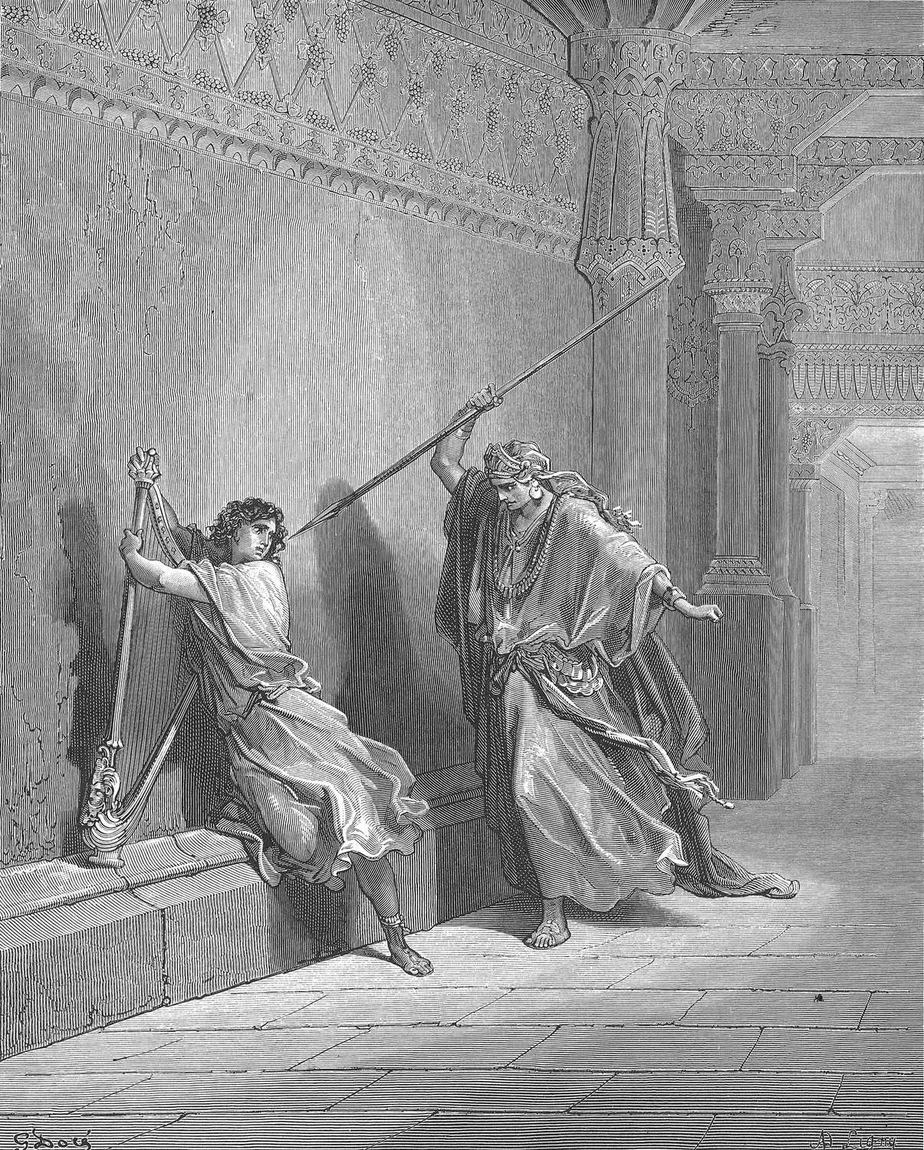 Gustave Doré, Saul tenta matar Davi