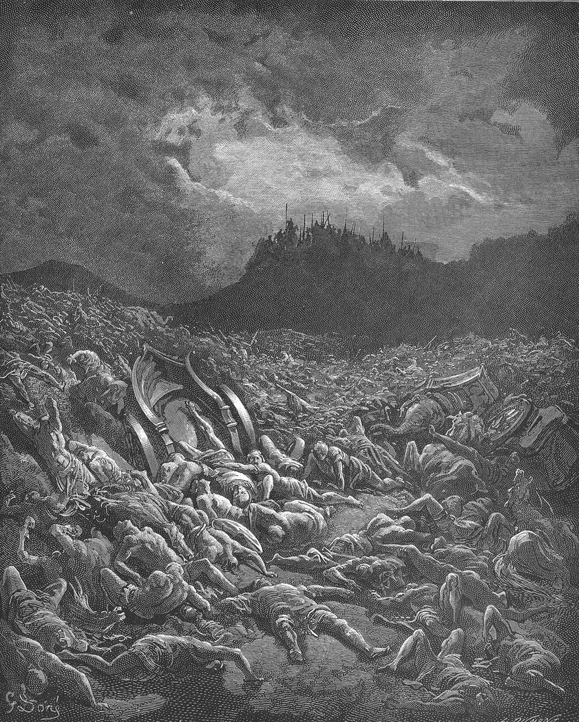 Gustave Doré, Os exércitos de Amom e Moabe são destruídos