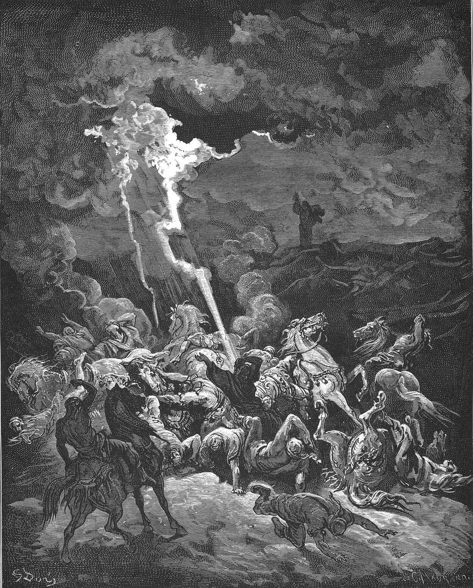 Gustave Doré, Elias destrói os mensageiros de Acazias