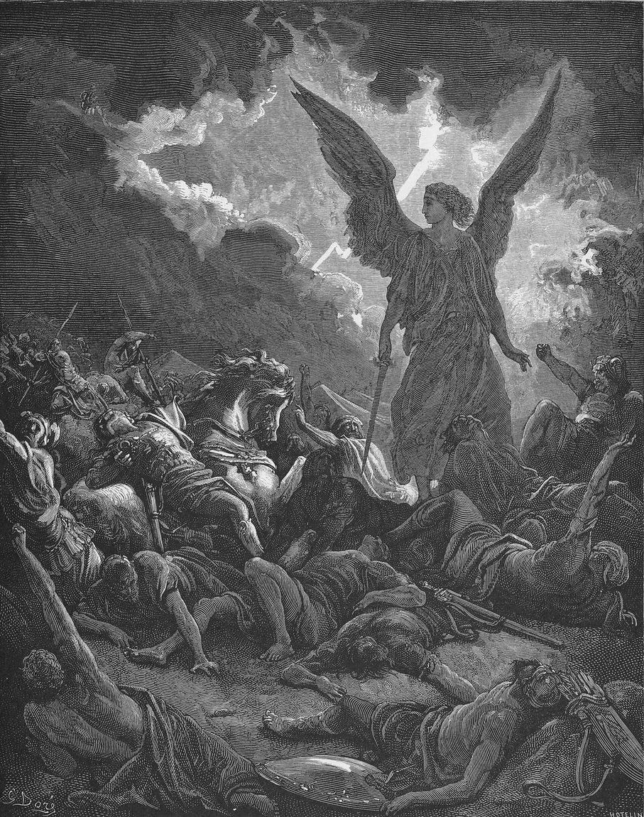 Gustave Doré, O exército de Senaqueribe é destruído