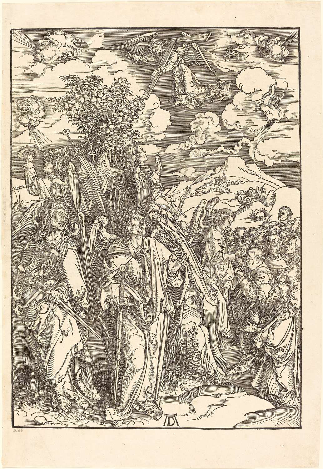 Albrecht Dürer, Os quatro anjos que seguram os ventos