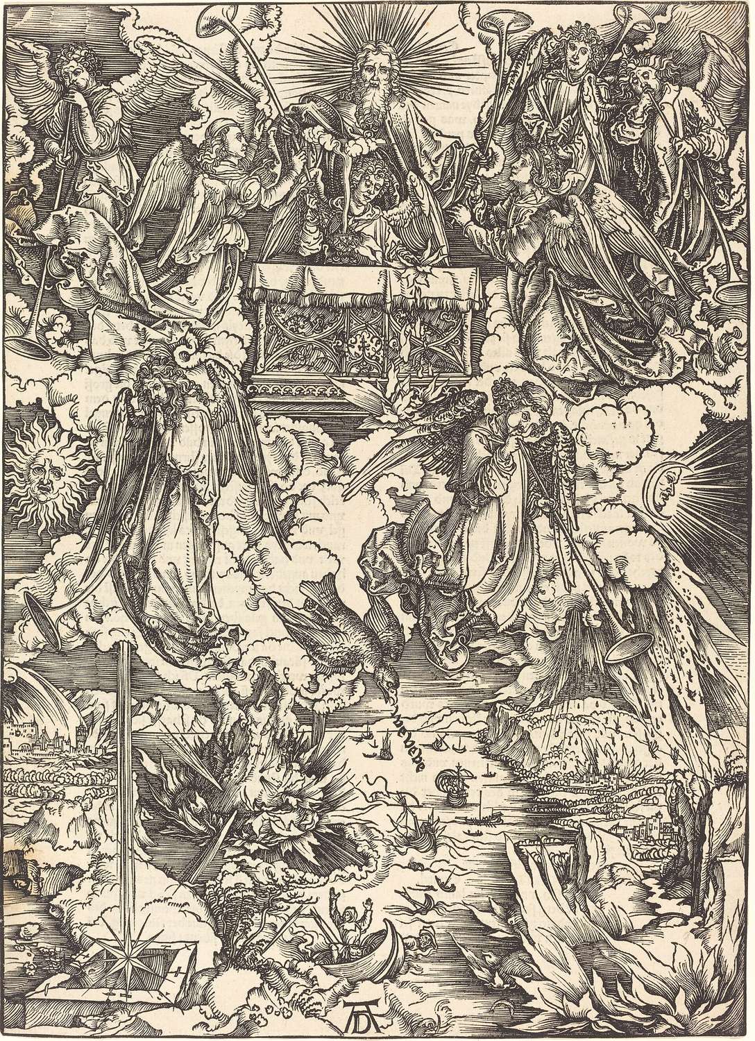 Albrecht Dürer, Os sete anjos com as trombetas