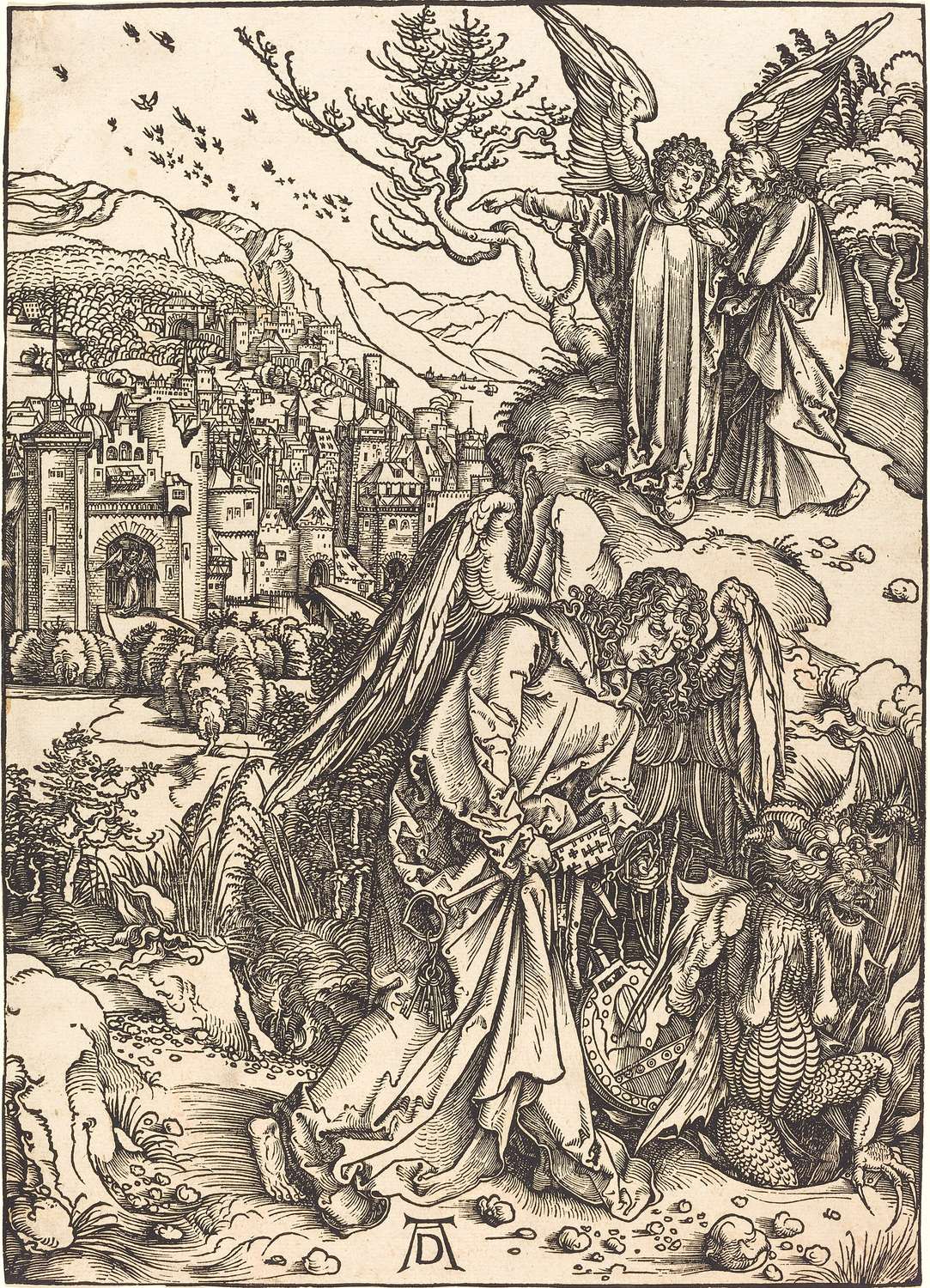 Albrecht Dürer, O anjo com a chave do abismo