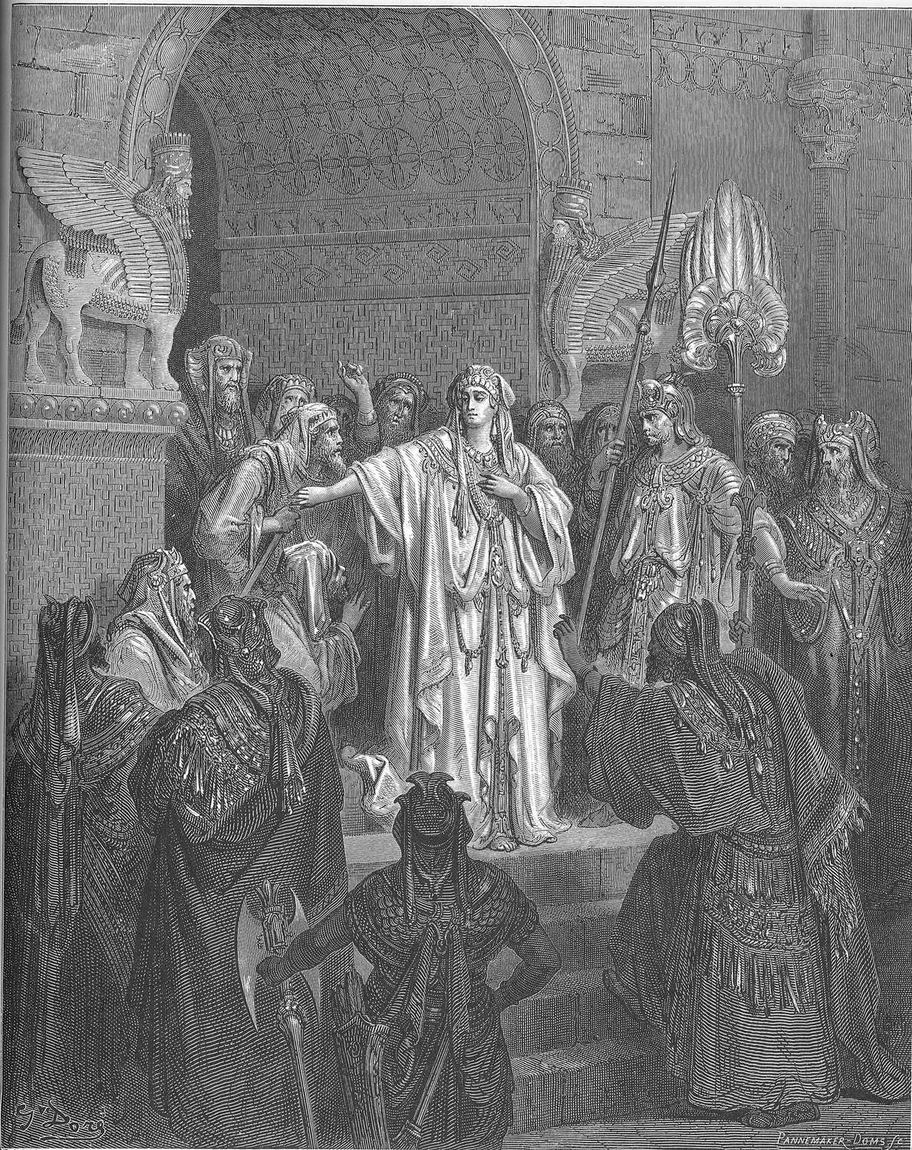 Gustave Doré, A rainha Vasti se recusa a obedecer