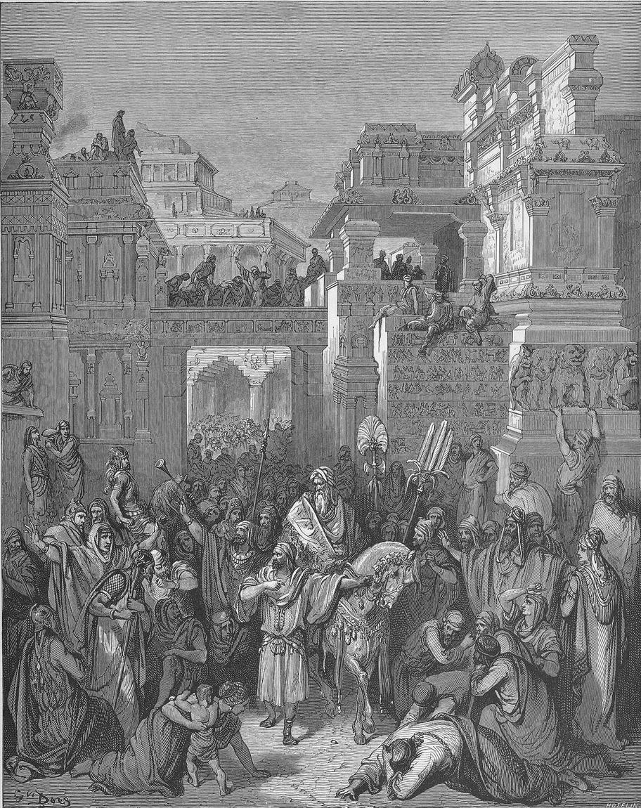 Gustave Doré, O triunfo de Mardoqueu