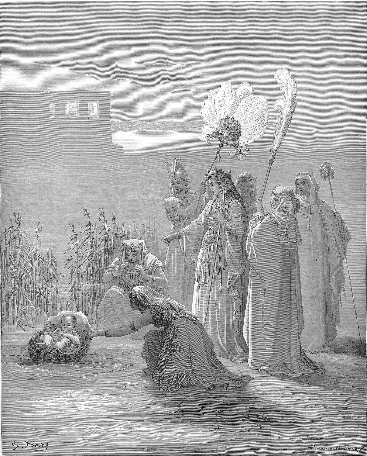 Gustave Doré, Moisés é encontrado no Nilo