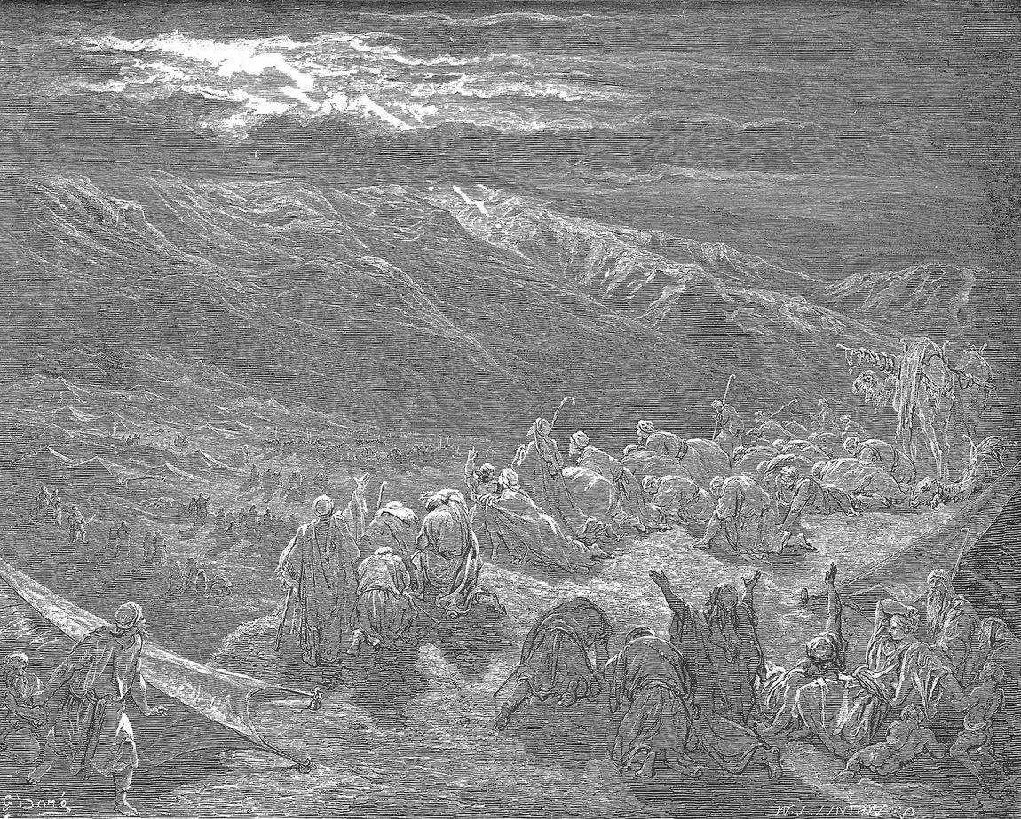 Gustave Doré, A entrega da Lei no monte Sinai