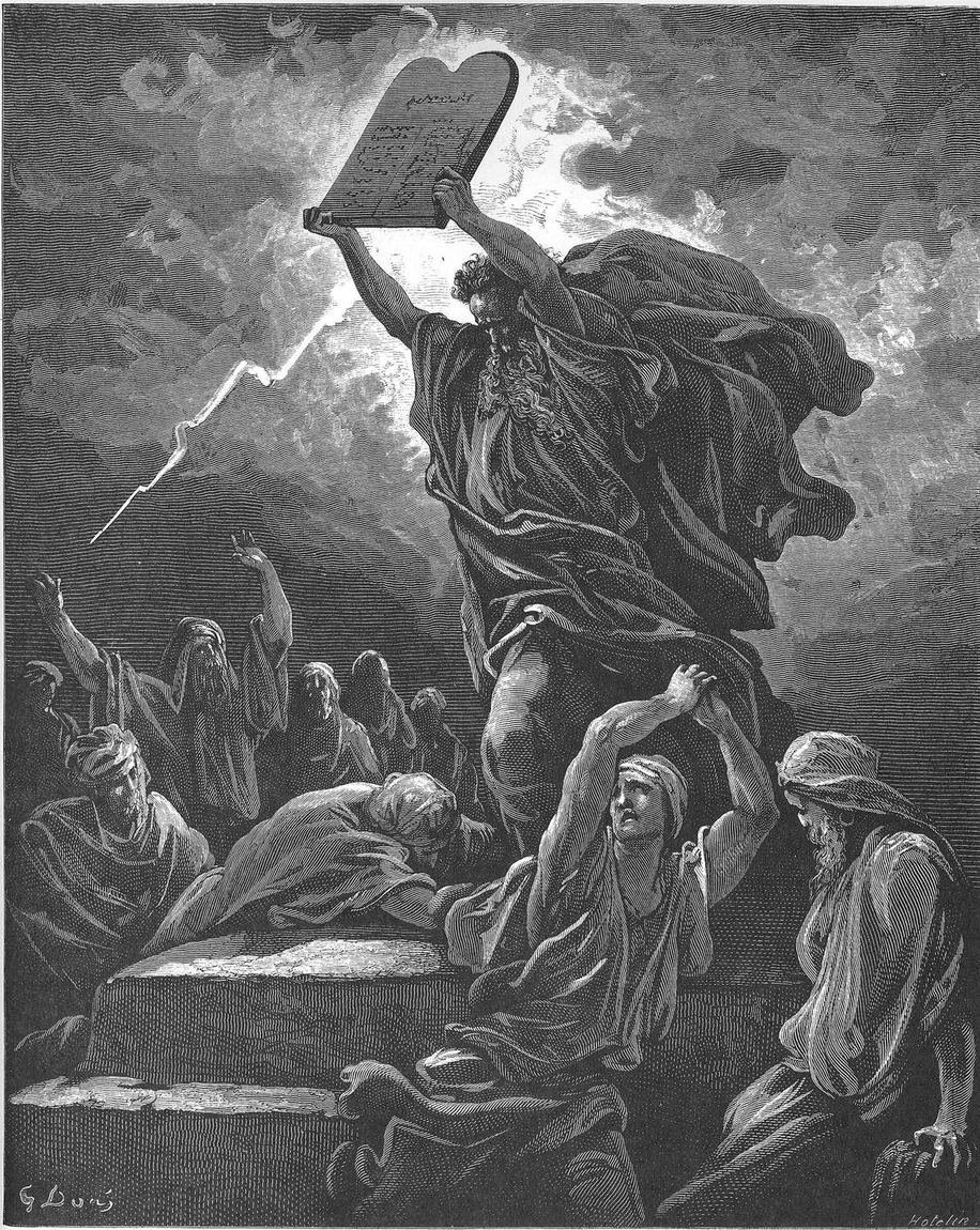 Gustave Doré, Moisés quebra as tábuas da Lei