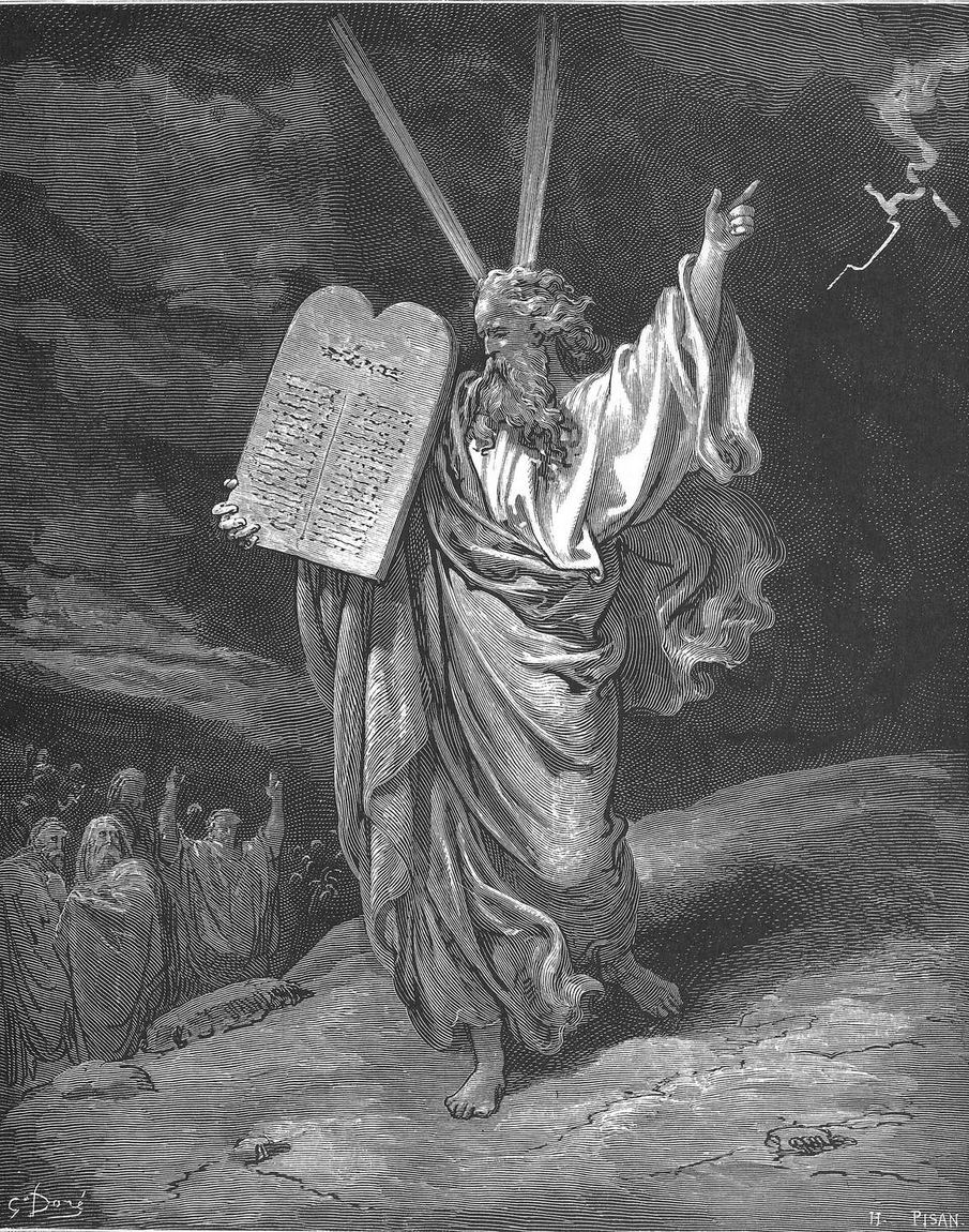 Gustave Doré, Moisés desce do monte Sinai
