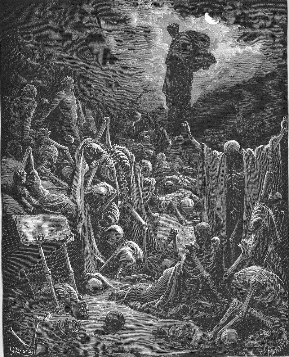 Gustave Doré, A visão do vale de ossos secos