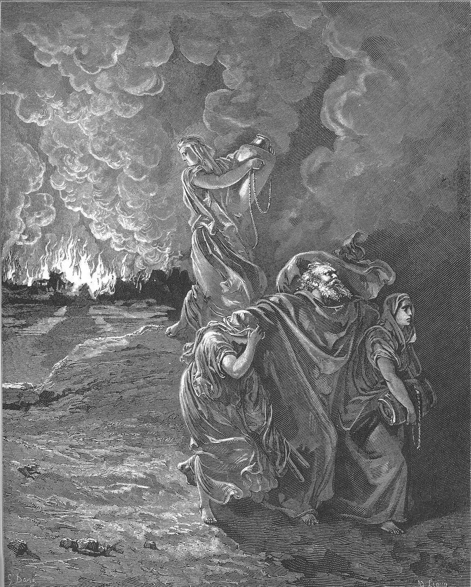 Gustave Doré, Ló foge enquanto Sodoma e Gomorra queimam