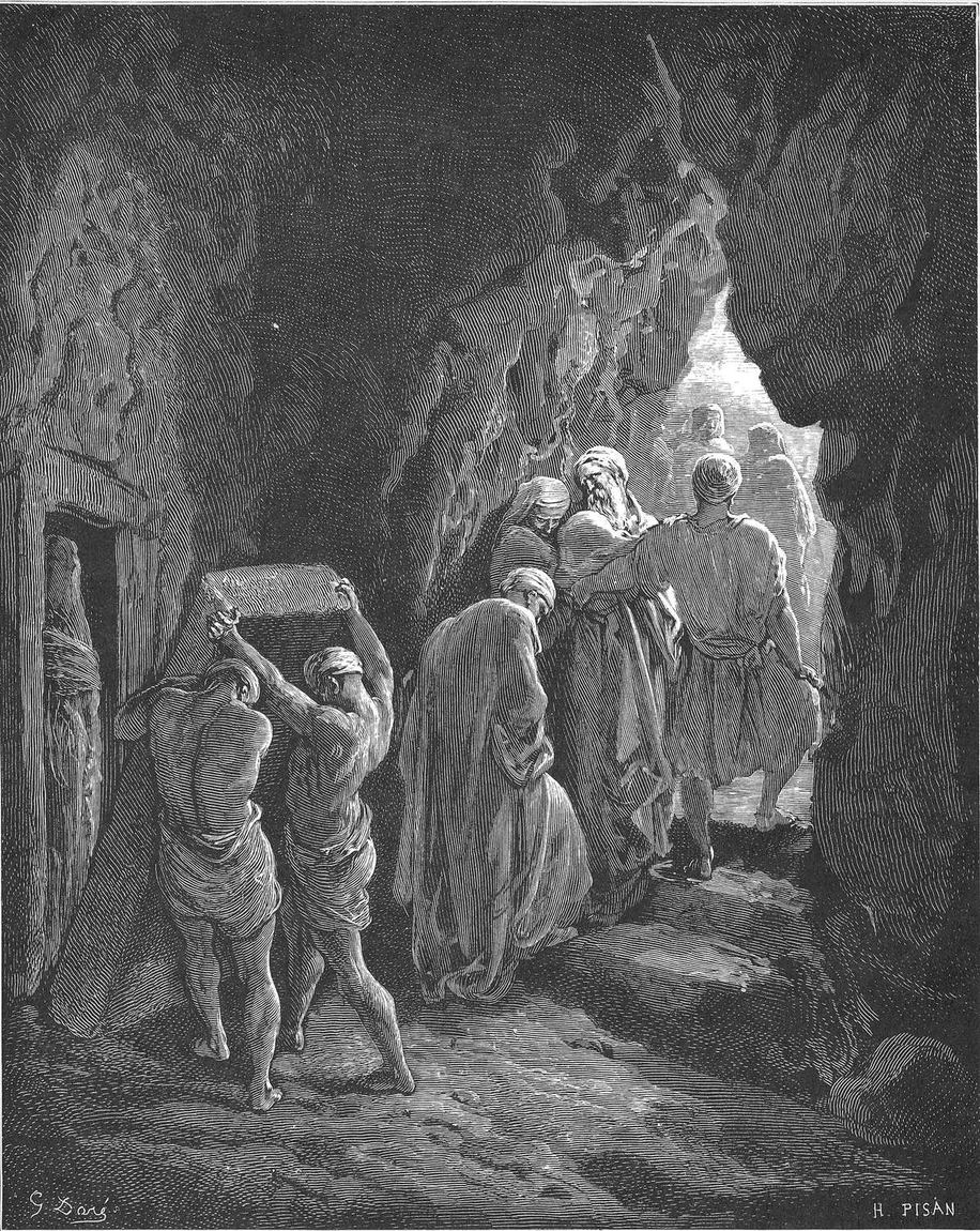 Gustave Doré, O sepultamento de Sara