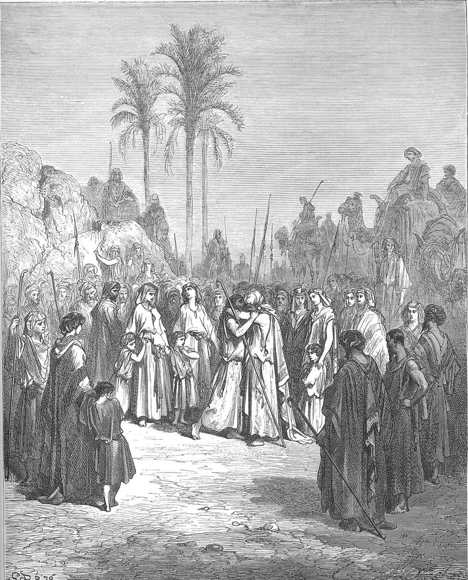 Gustave Doré, O encontro de Jacó e Esaú