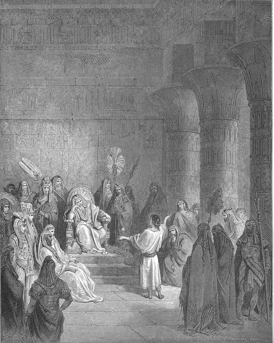 Gustave Doré, José interpreta o sonho do faraó