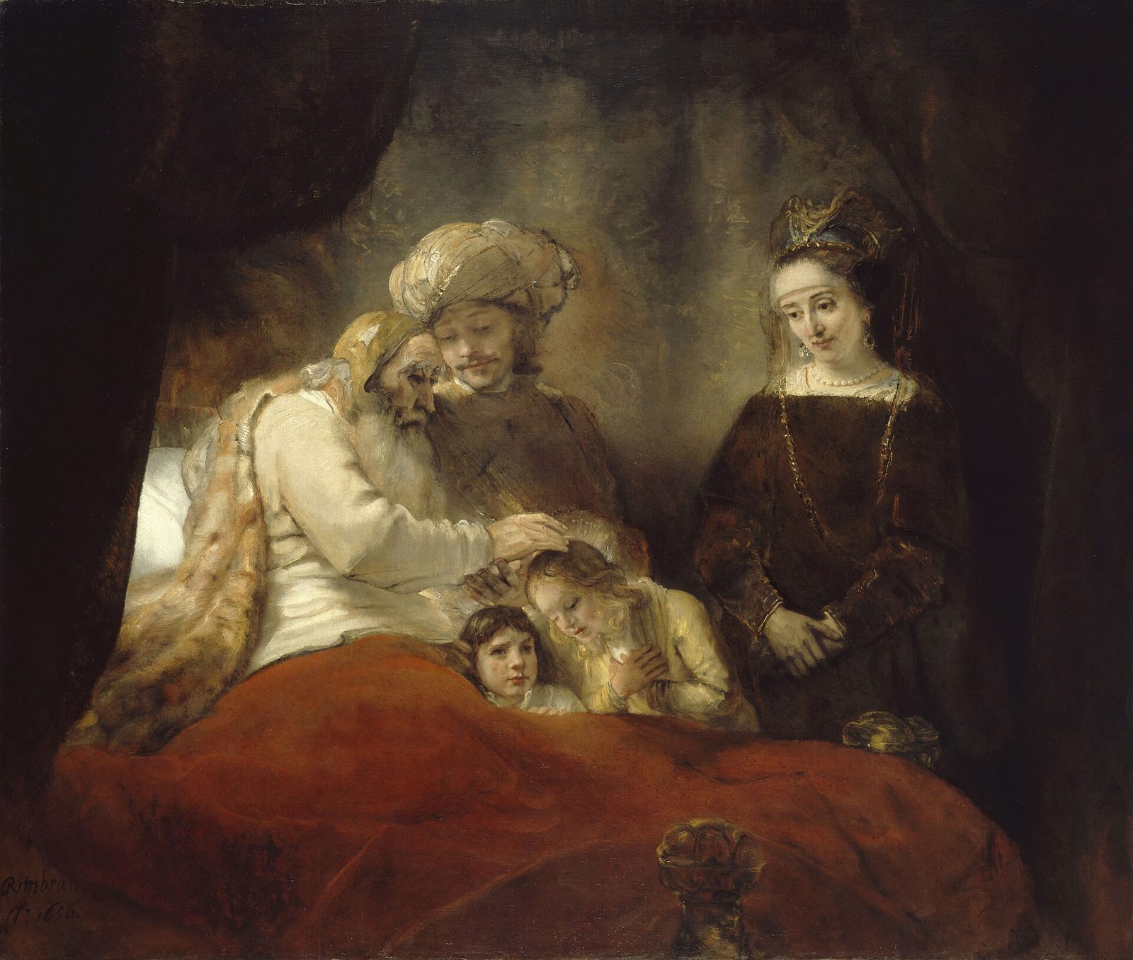 Rembrandt, Jacó abençoa os filhos de José