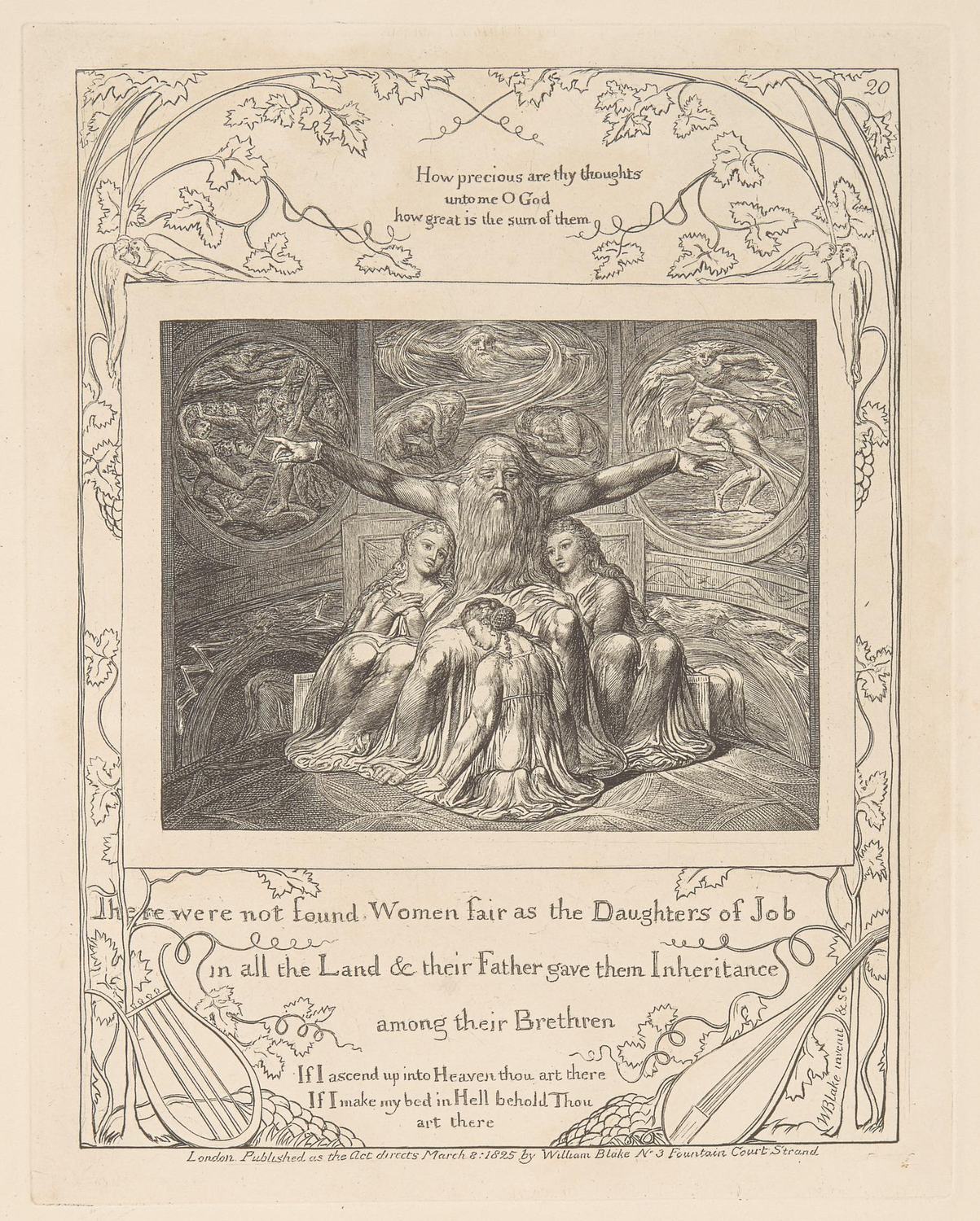 William Blake, Jó e as suas filhas