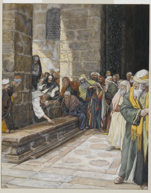 James Tissot, A mulher adúltera: Cristo escreve no chão
