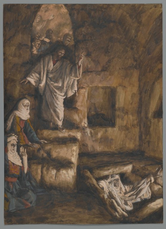 James Tissot, A ressurreição de Lázaro